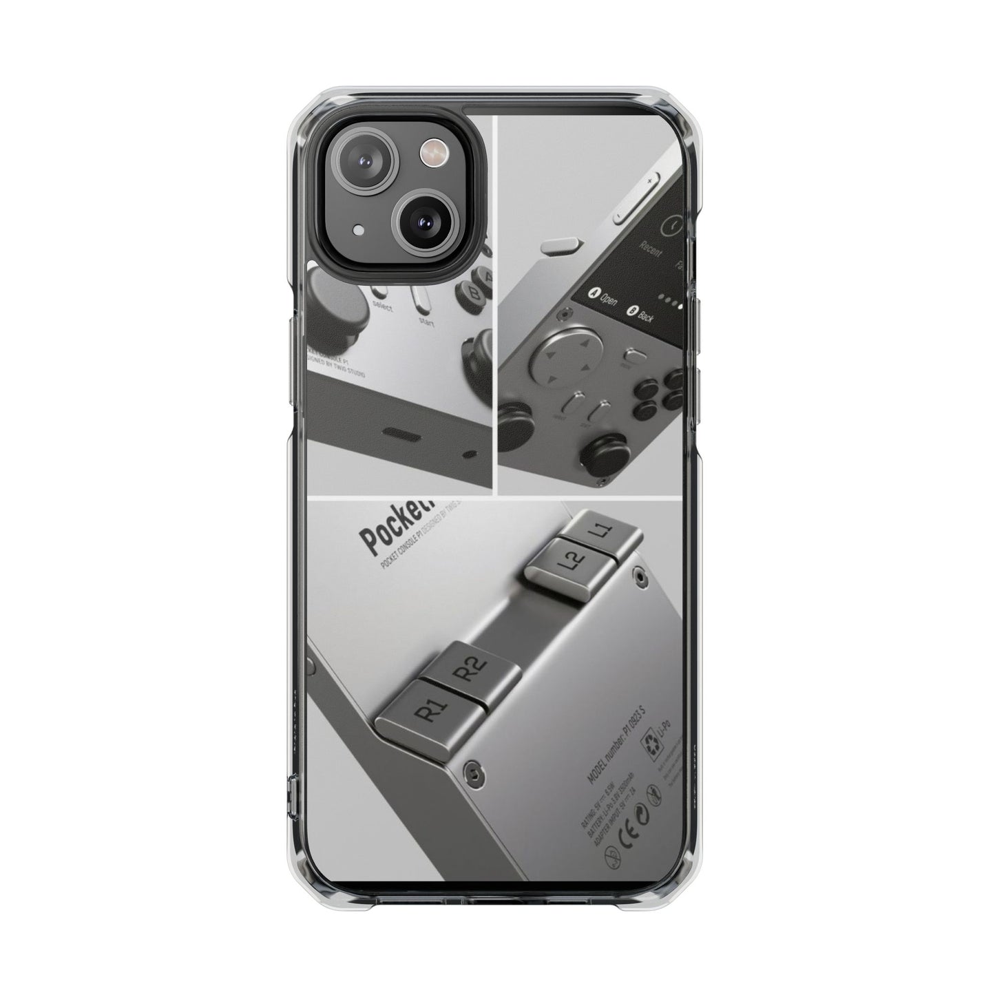 "Pocket Console" Magnetic Clear Impact Cases