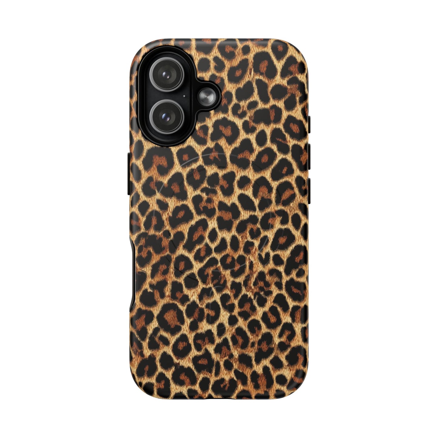Leopard Print Tough Magnetic Phone Case — Slim Protective Animal Print Cover