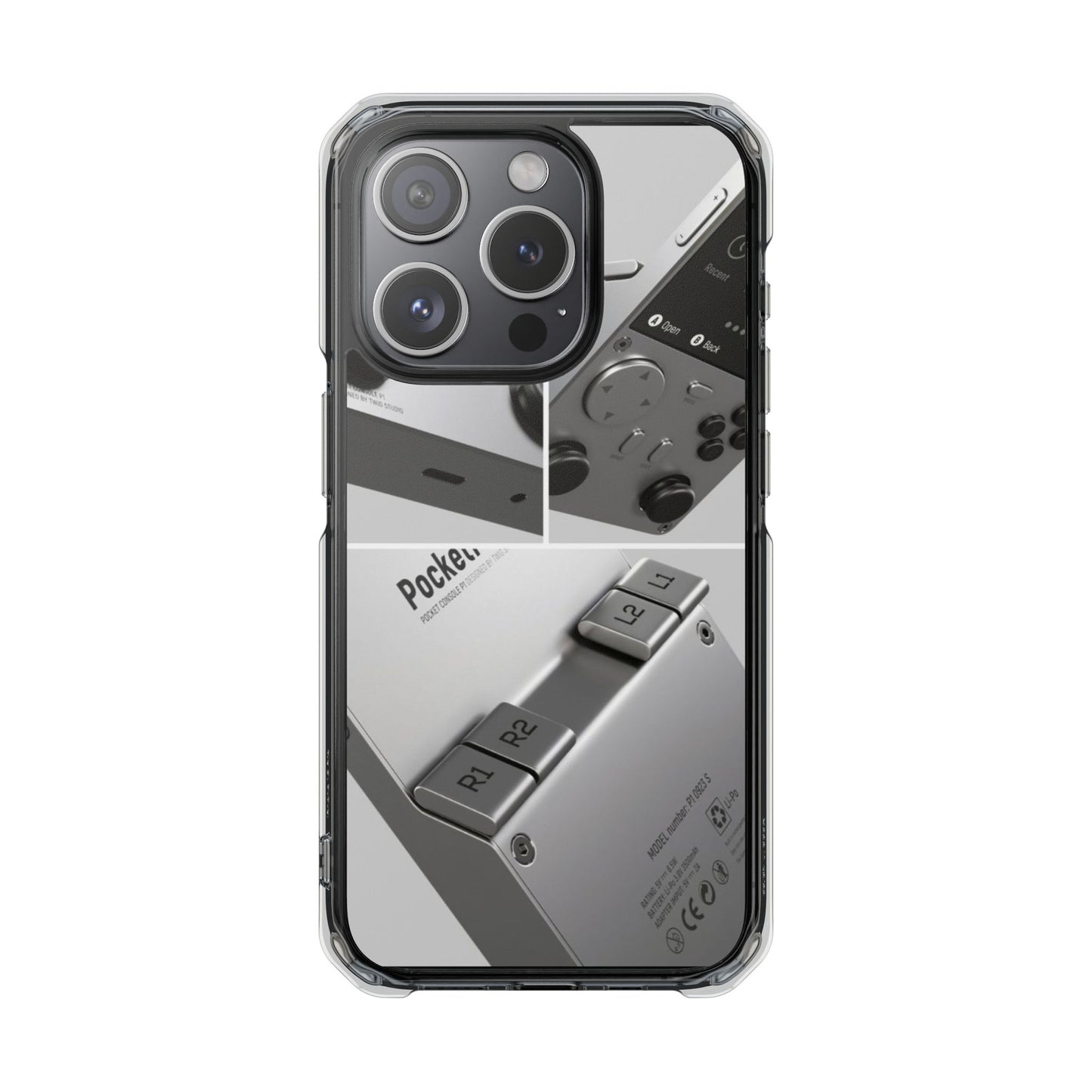 "Pocket Console" Magnetic Clear Impact Cases